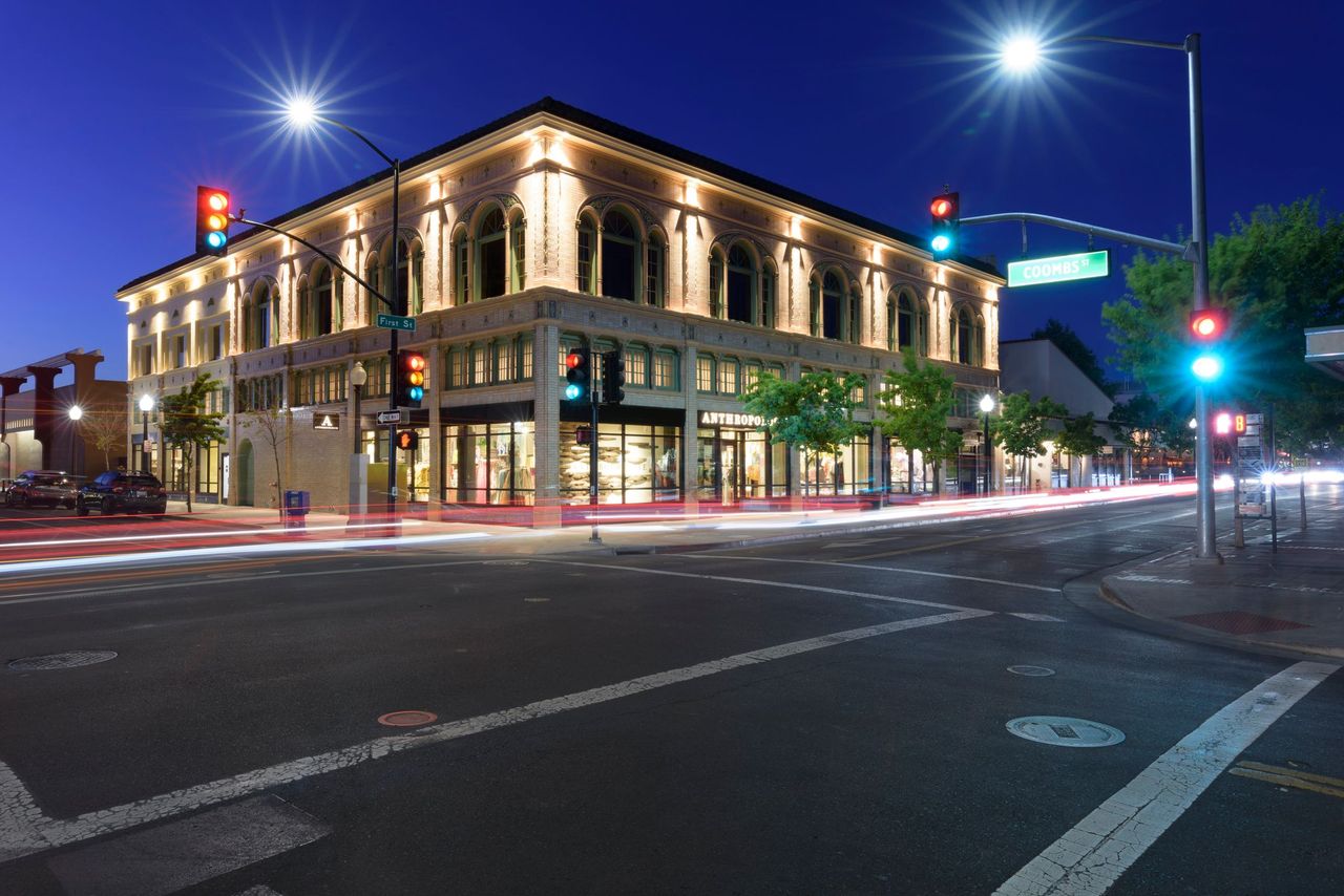 Gordon Building at night