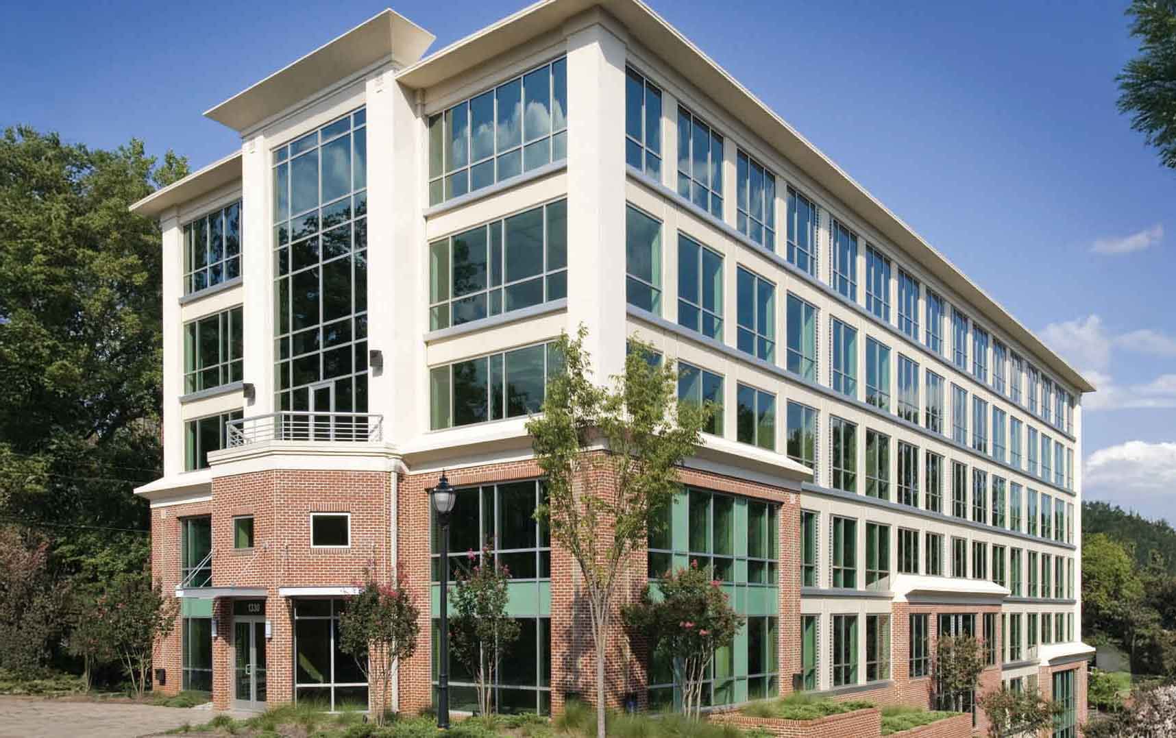 Exterior shot of office building