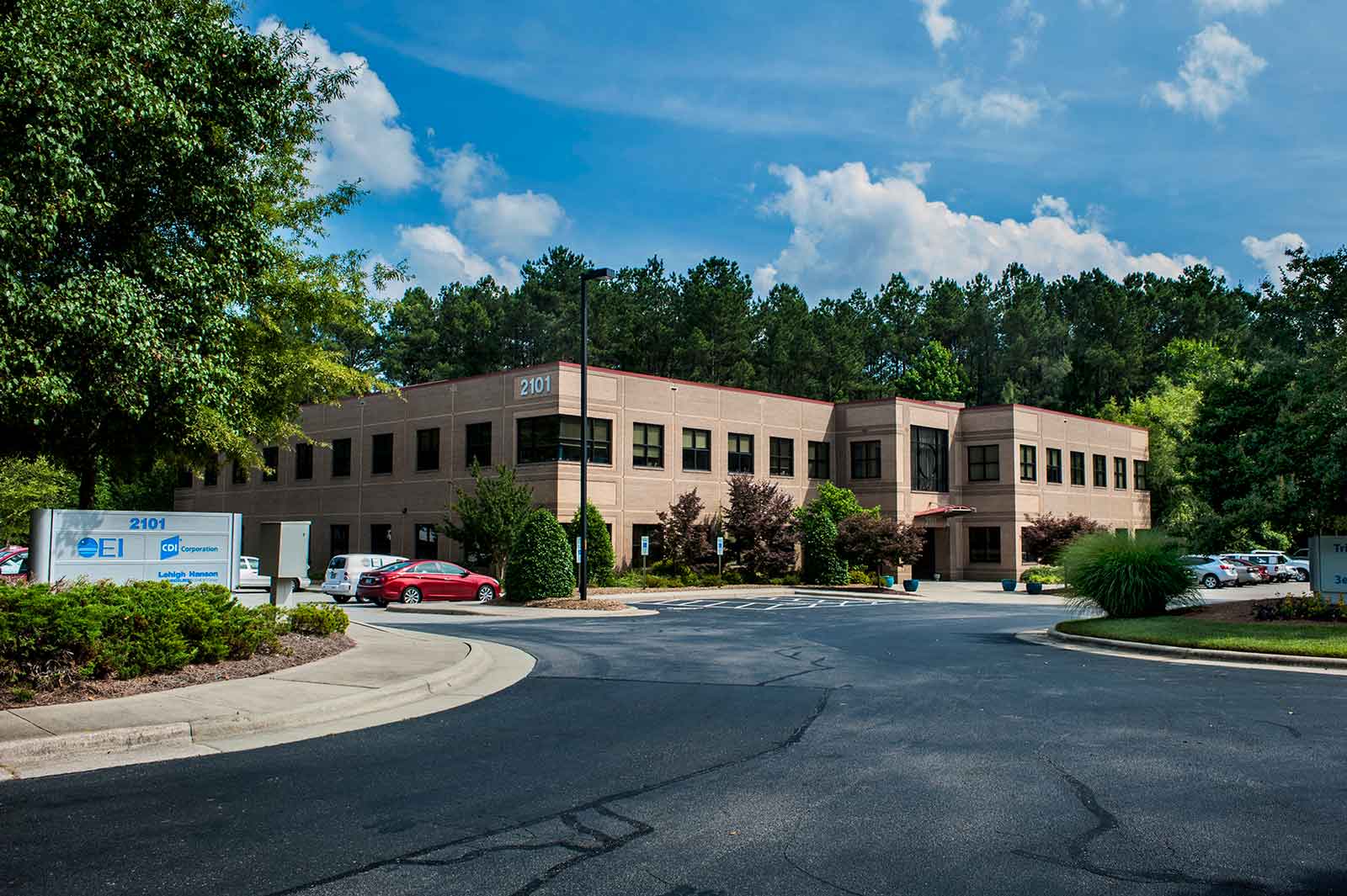 Building and parking lot