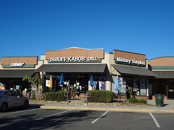 Exterior of shopping center
