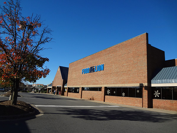 Exterior of shopping center