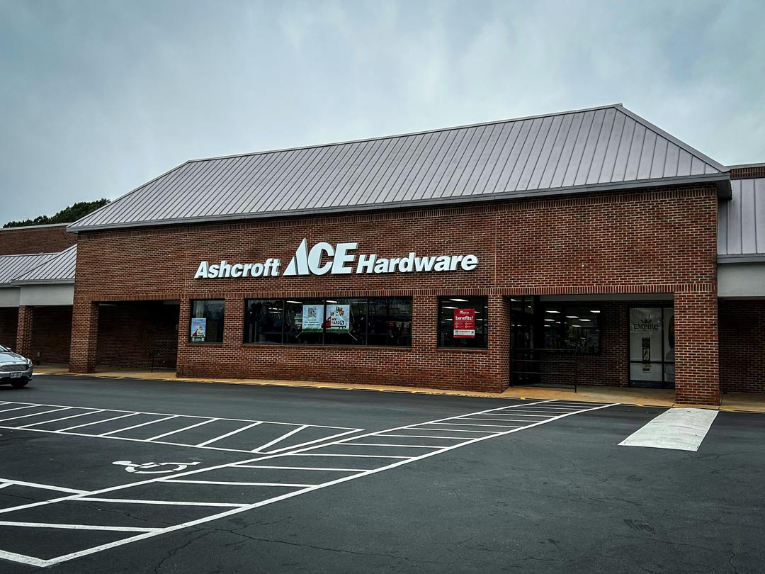 Exterior of shopping center