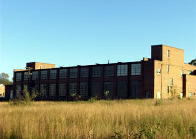 Exterior view of brick building