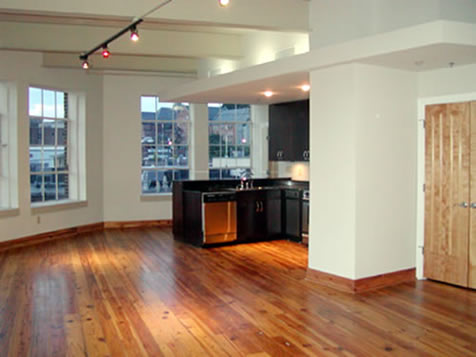 Interior of renovated apartment